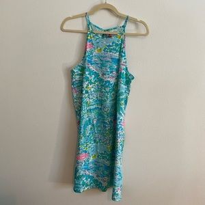 NWT Lilly Pulitzer Margot Dress L Gustavia Green